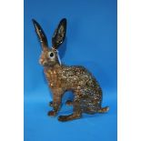 A Winstanley pottery hare