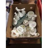 Assorted china including Royal Albert, Aynsley etc