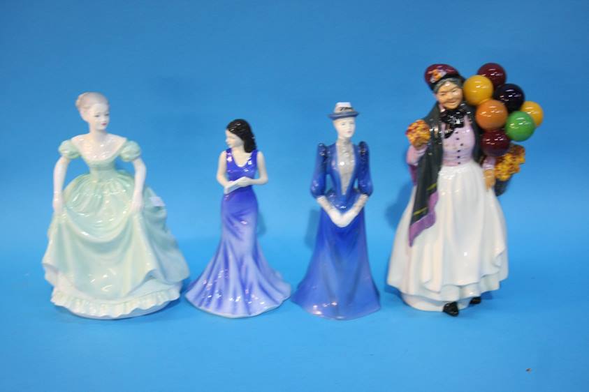 A collection of seven various figurines; Royal Doulton, Coalport etc. - Image 2 of 2