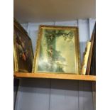 Various gilt framed prints