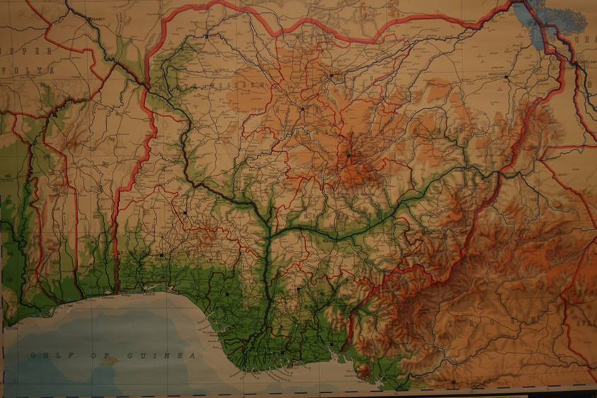 A roll up map of Nigeria