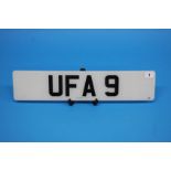 A private number plate UFA 9