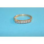 An 18ct gold diamond ring