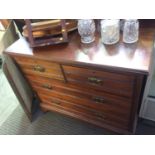 An Edwardian chest of drawers