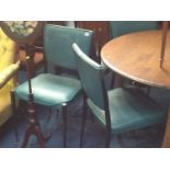A set of 6 1950's dining chairs