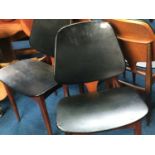 A set of four teak Elliotts of Newbury dining chairs