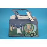 A 'My Big Fat Gypsy' handbag, stormy blue colour