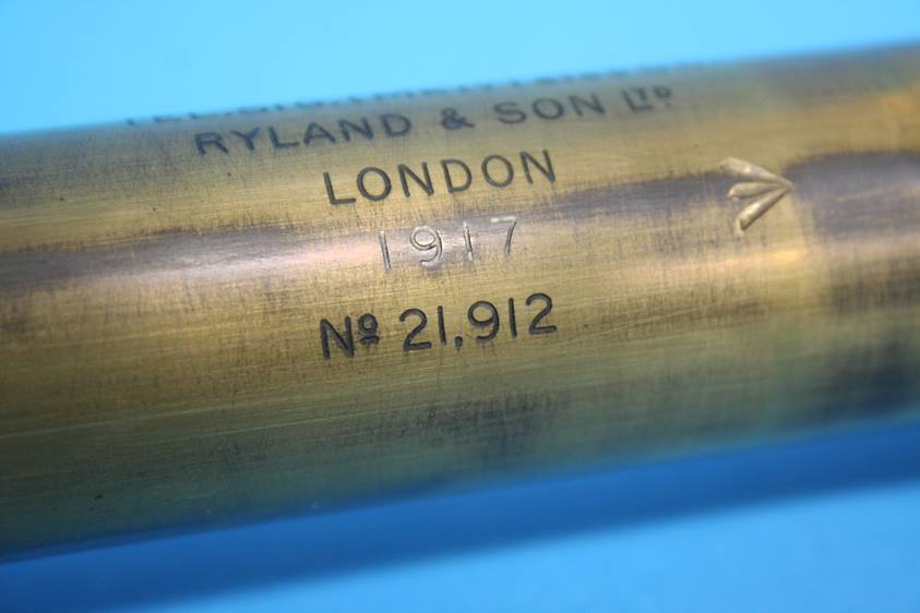 A Ryland and Sons Ltd of London 1st World War two drawer telescope, dated 1917 - Image 8 of 8