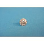 A single loose round cut diamond, approx. 0.5 to 0