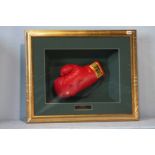 Muhammad Ali signed Everlast boxing glove in frame