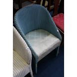 Blue Lloyd Loom chair