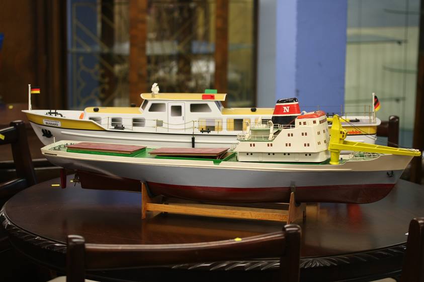 Two model boats