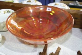Studio glass bowl