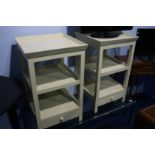 Pair of cream side tables
