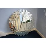 Modern unframed mirror