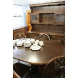 Oak dining room suite