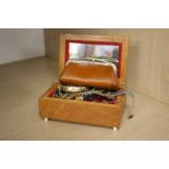 Jewellery box and a purse and contents