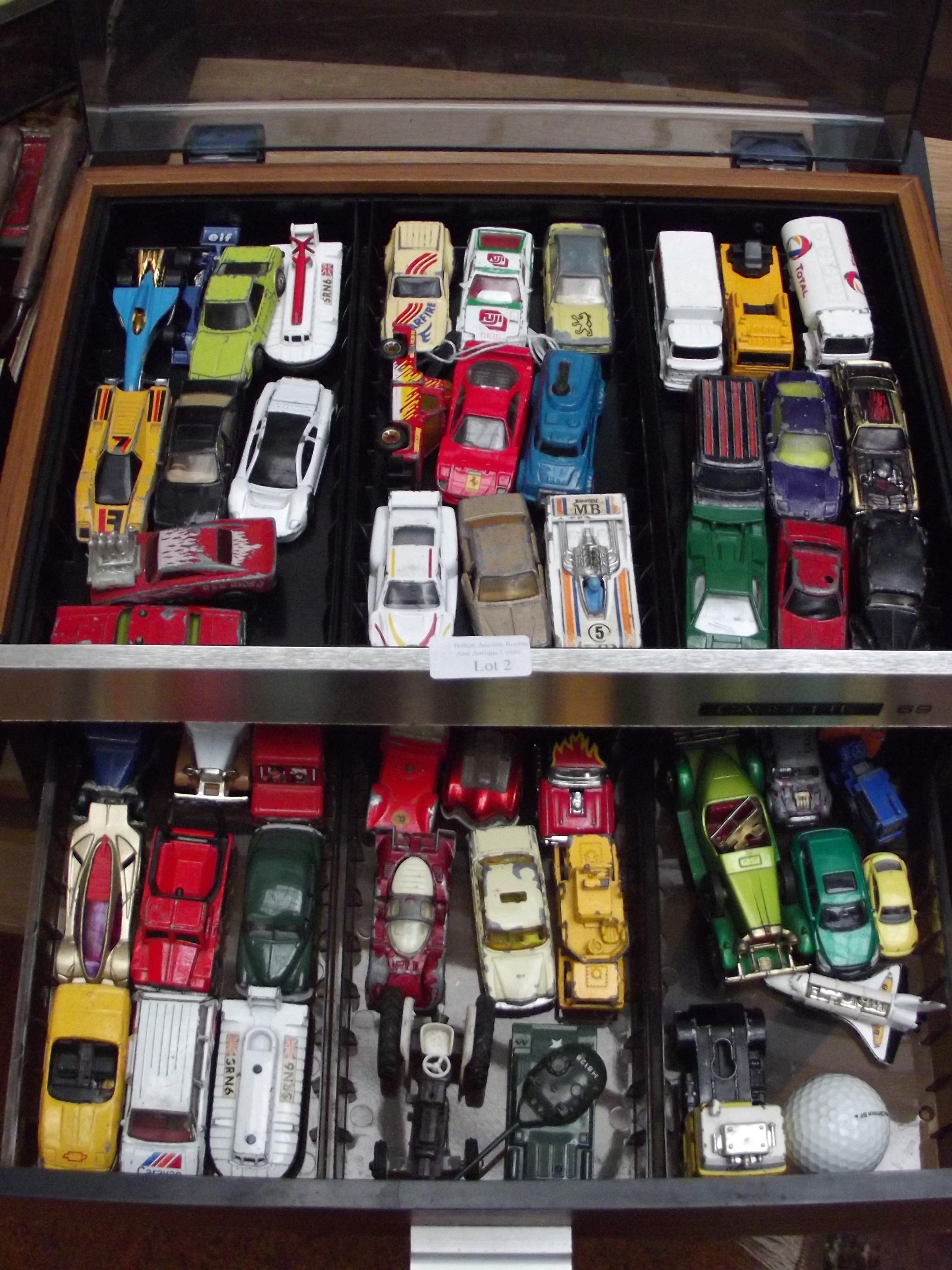 Box of vintage matchbox cars