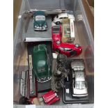 Box of model cars