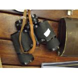 Pair of Steiner field glasses in leather case