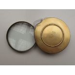 Brass cased magnifying glass