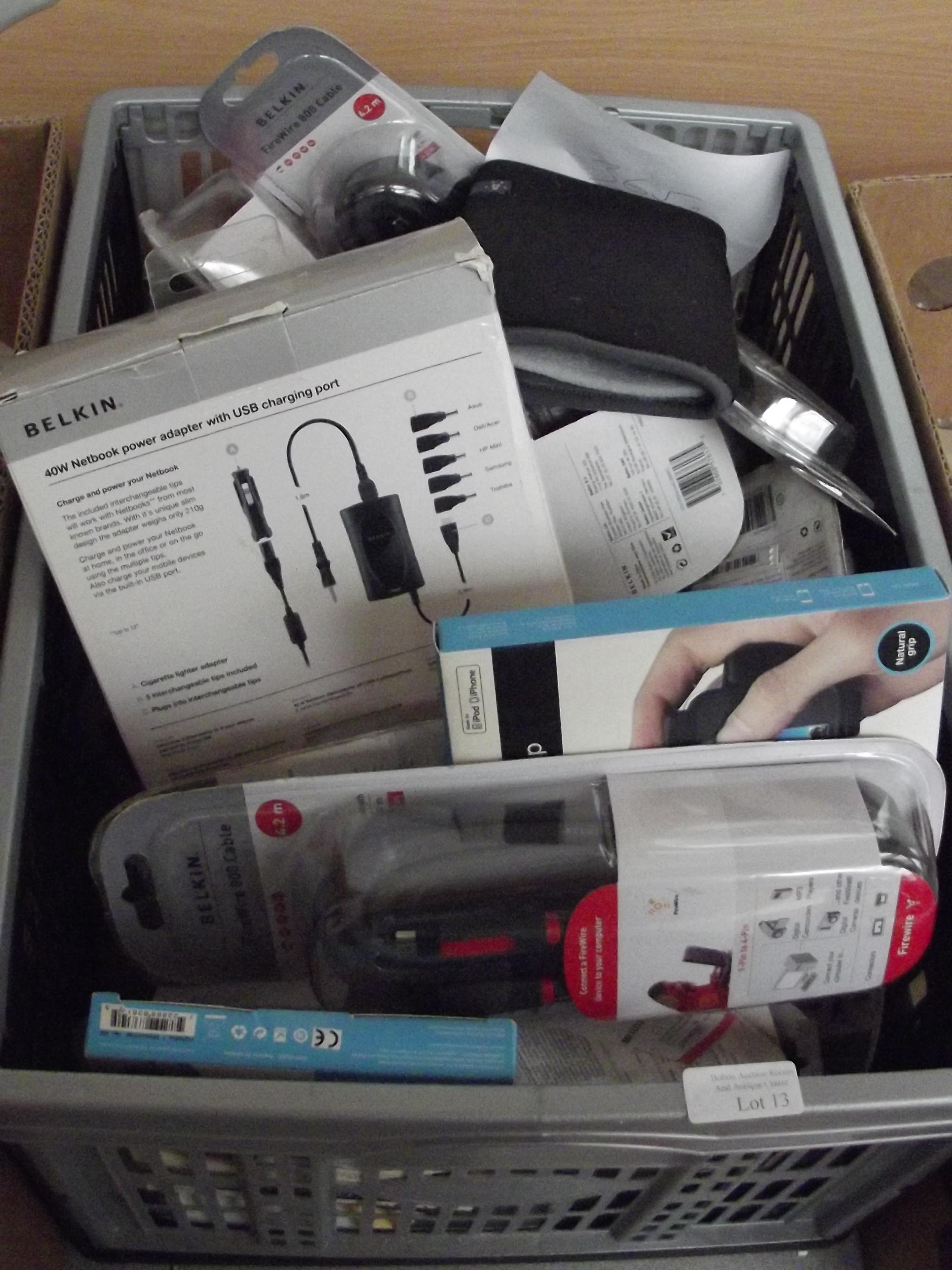 Box of computer accessories and others