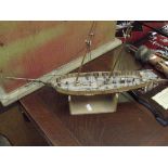 Model sailing ship