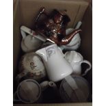 Assorted coffee and teapots