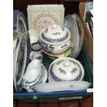 Various ceramics to include blue and white tureens