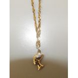 9ct gold chain with pendant