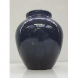 Royal Lancastrian vase, initials WB 21cm high