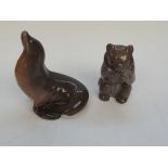 Royal Copenhagen, Denmark 3014 UR, 9cm bear and a