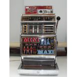 One arm bandit slot machine, RIVIEIA. Mechanical m