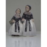 Royal Copenhagen, Denmark figure of two young girl