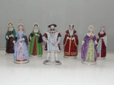 Sitzendorf porcelain figures depicting Henry VII