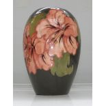 Moorcroft pottery vase, ovoid form, tube lined in