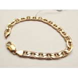 9 carat gold bracelet, 8.1 grams