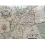 Saxton's map of Gloucestershire together with a fr