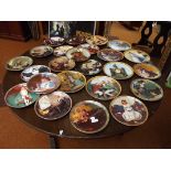 Large collection of Norman Rockwell cabinet plates