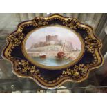 J. Birbeck hand painted cabinet plate
