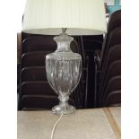 Large glass lamp
