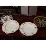 Pair of Victorian Minton cabinet plates together w