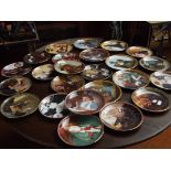 Large collection of Norman Rockwell cabinet plates