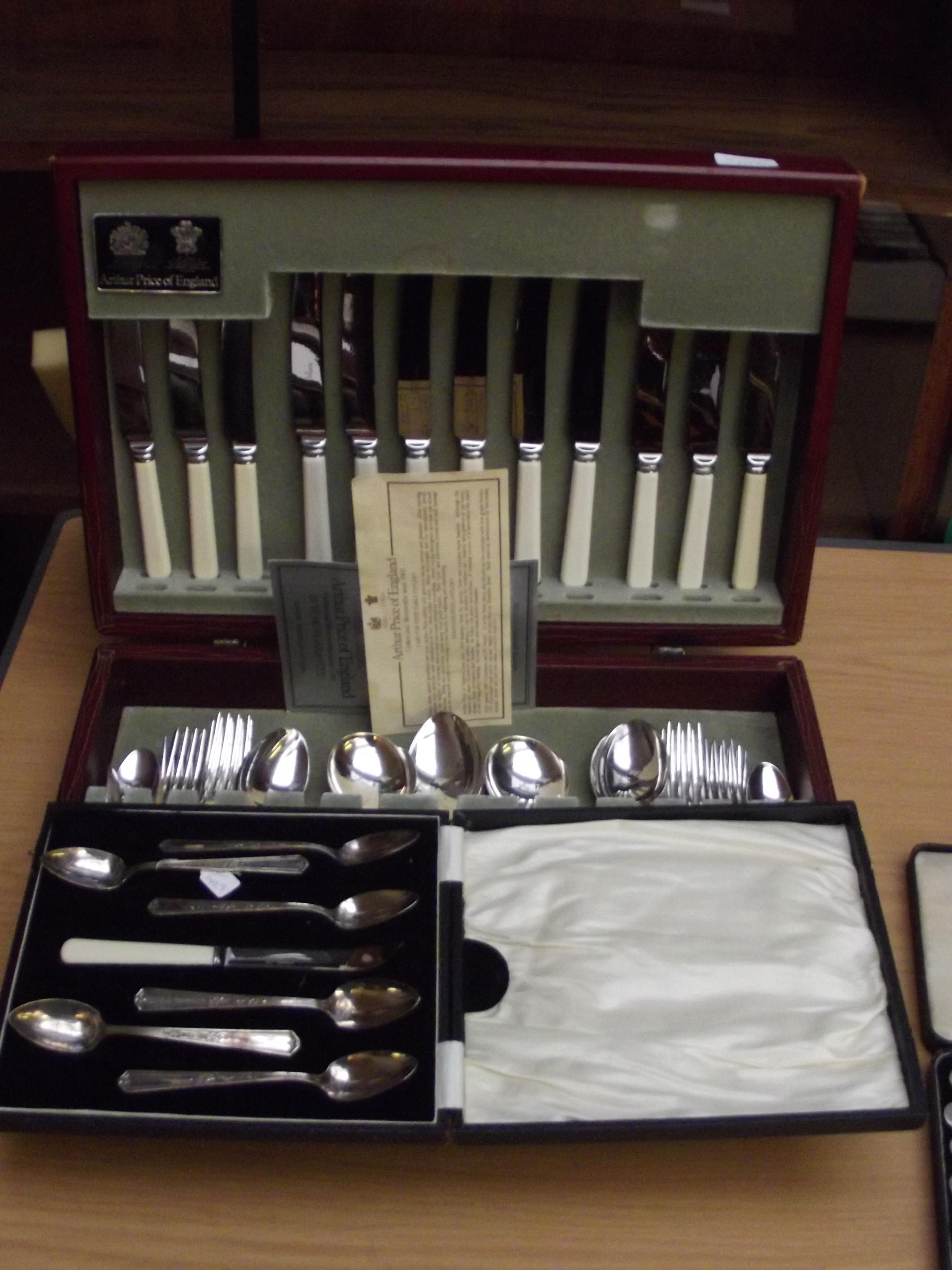 Arthur Price canteen of cutlery together with a ca