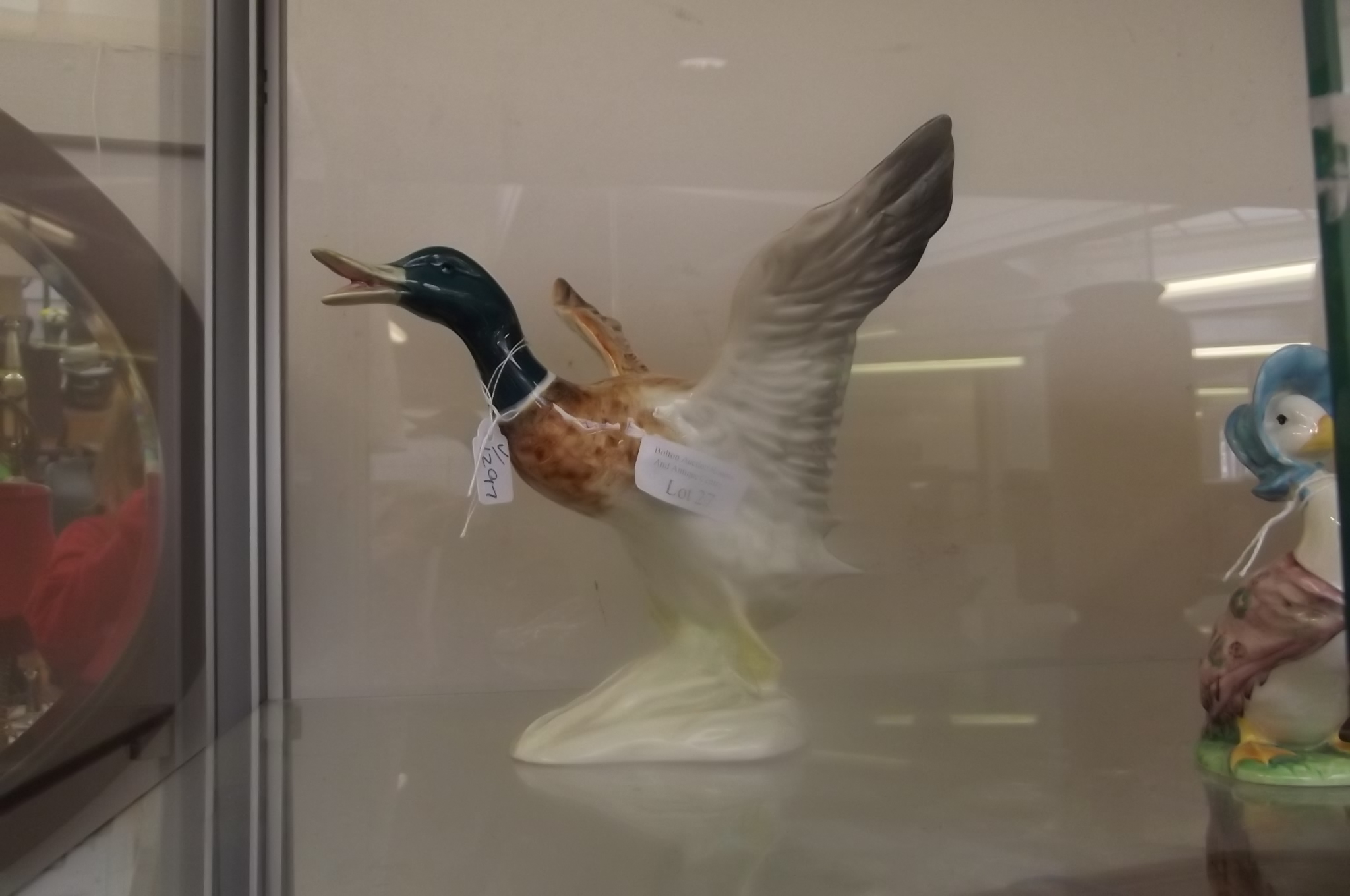 Beswick mallard duck, restored