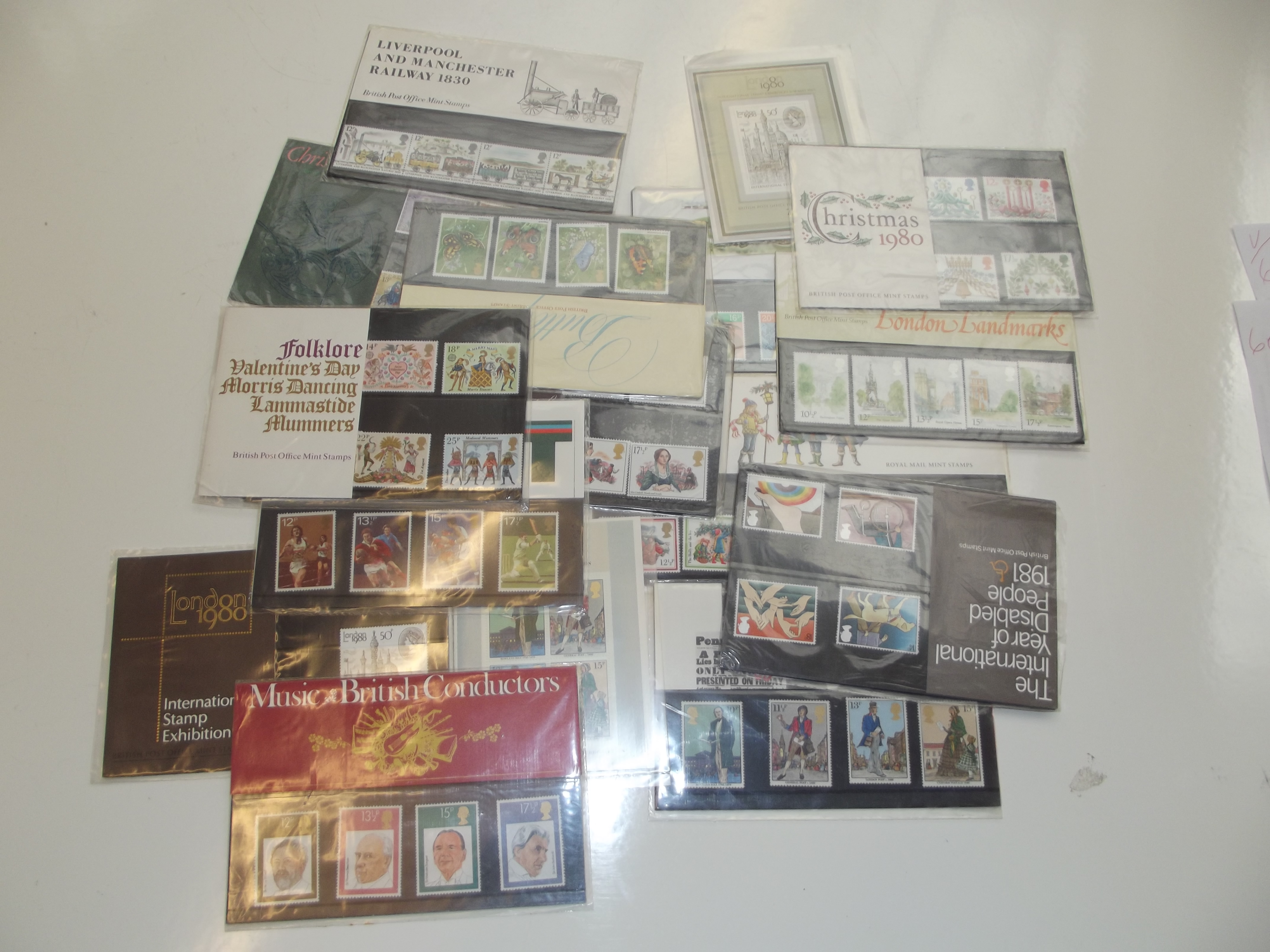 Collection of mint stamps