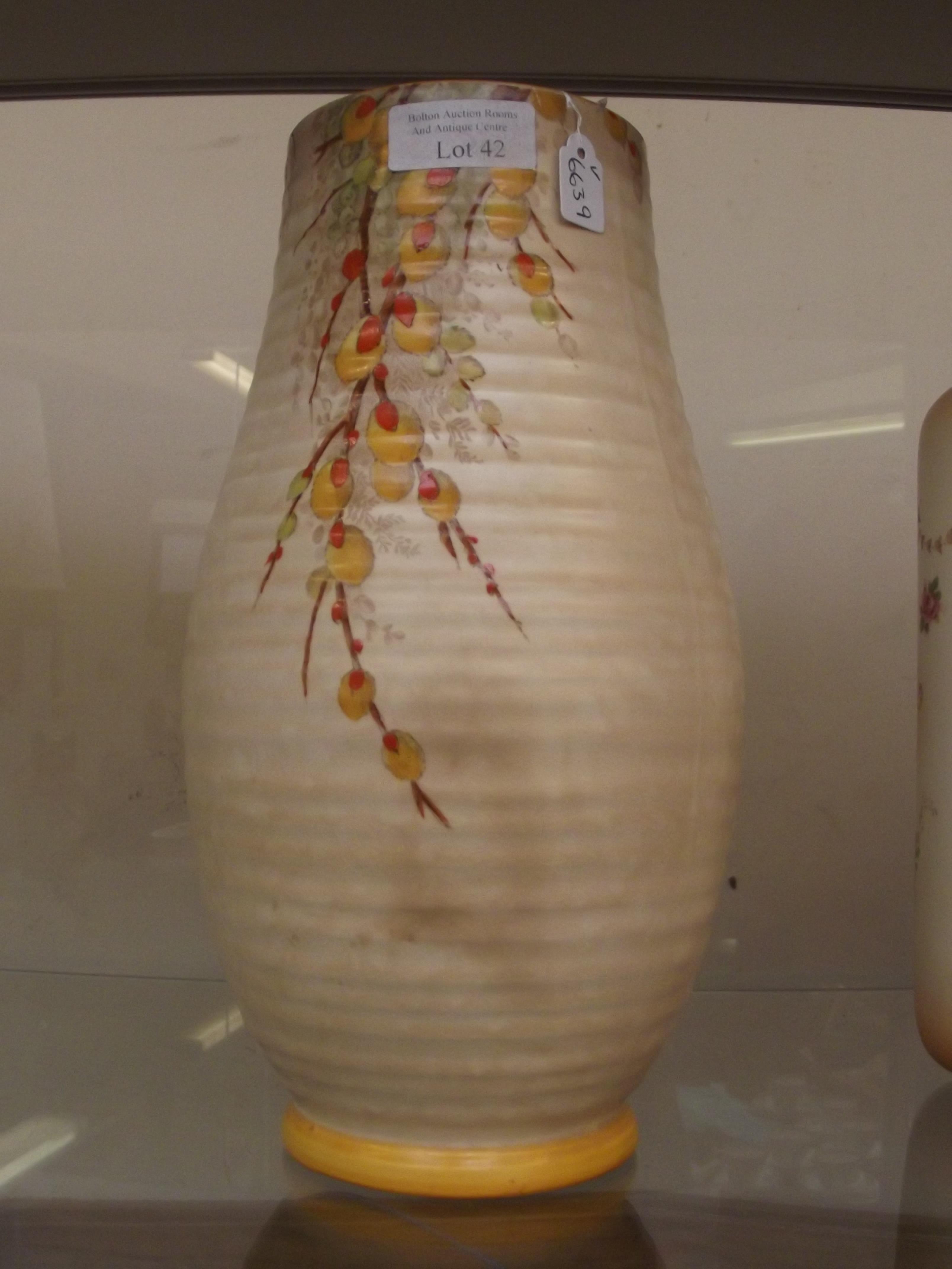 Arthur Woods ribbed vase