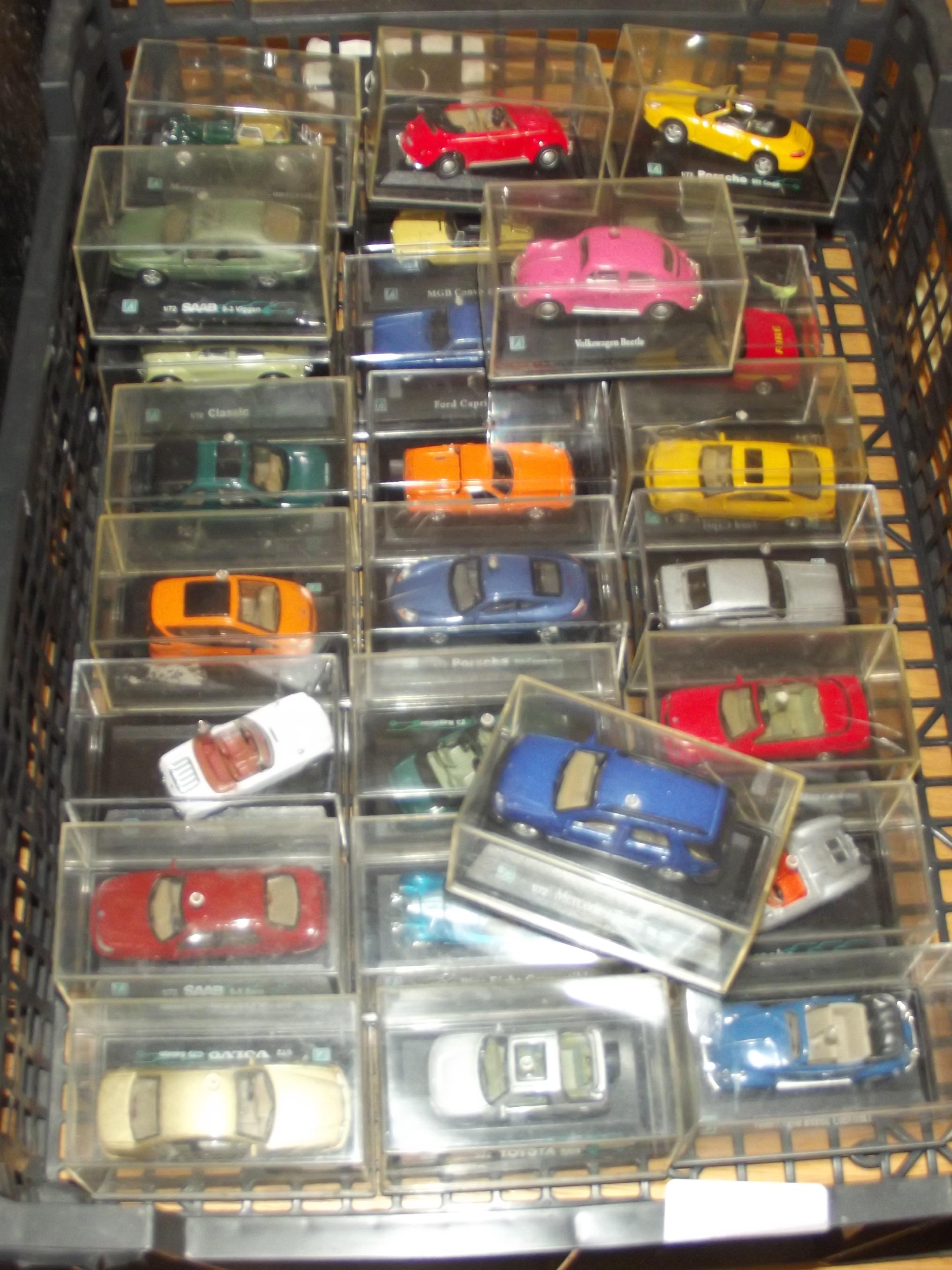 Collection of cased collectable cars