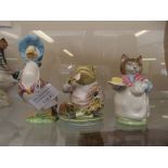 Three Beswick Beatrice Potter figures