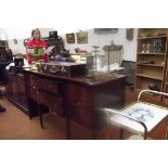 Mahogany inlaid sideboard